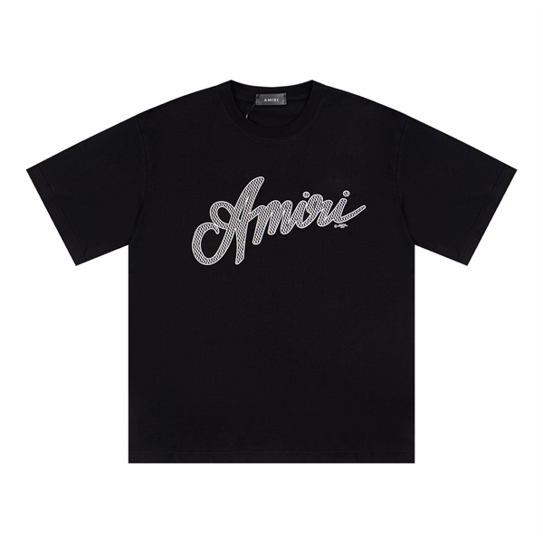 ロゴプリント 半袖 ゆったりシルエット クルーネック 男女兼用 AMIRI アミリ コピー Tシャツ カジュアル トップス