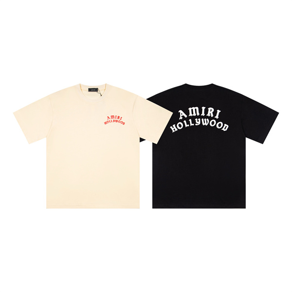 AMIRI アミリ コピー Tシャツ グラフィックロゴ メンズ 半袖 ワイドシルエット バックデザイン こなれ感 カジュアルコーデ おすすめトップス