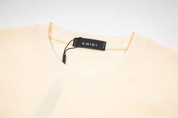 ダイスロゴ 半袖 メンズ バックプリント ワンポイント刺繍 ワイドシルエット AMIRI アミリ コピー Tシャツ ストリートカジュアル 人気トップス