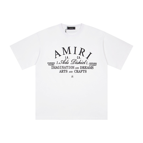 バックロゴ 半袖 大胆プリント ワイドシルエット 個性派ストリート AMIRI アミリ コピー Tシャツ メンズ デイリーコーデ 人気急上昇
