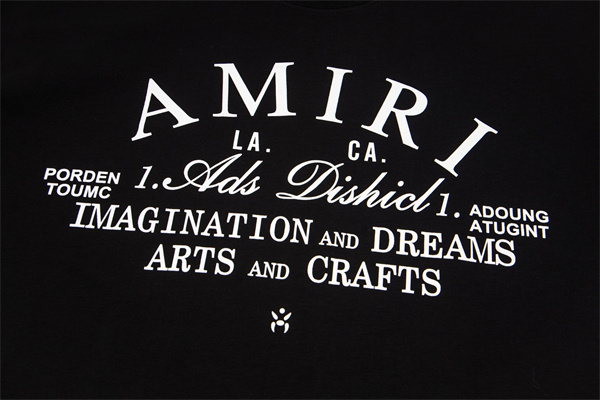 バックロゴ 半袖 大胆プリント ワイドシルエット 個性派ストリート AMIRI アミリ コピー Tシャツ メンズ デイリーコーデ 人気急上昇