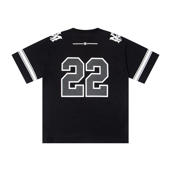 ワンポイント22 メンズ バックデザイン ナンバープリント ストリートカジュアル AMIRI アミリ コピー Tシャツ 注目アイテム