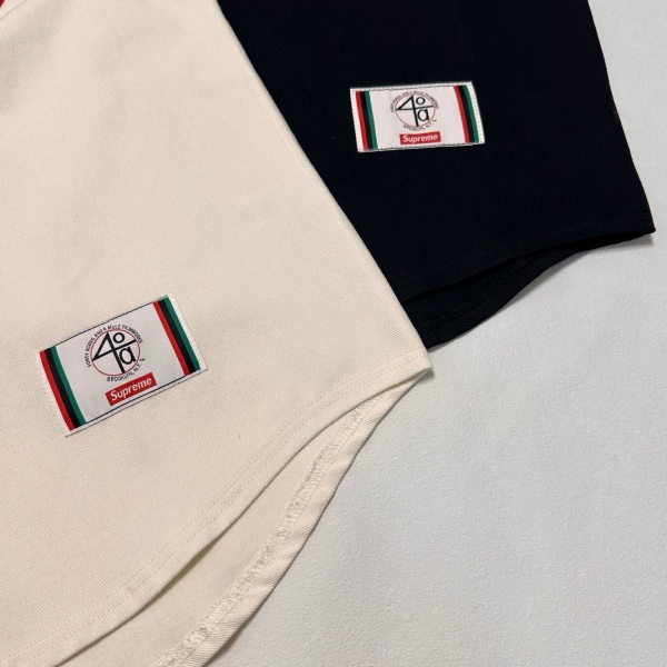 Supreme シュプリーム 40 Acres Baseball Jersey ベースボールシャツ ワッペン刺繍 ナンバーロゴ オーバーサイズ