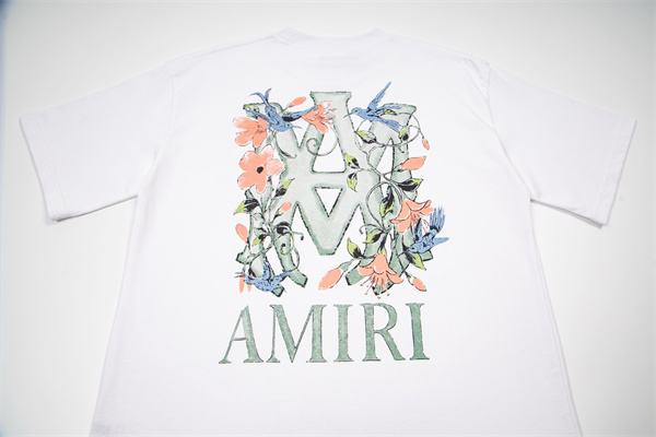 花柄グラフィック 春夏おすすめ バックプリント 上質カジュアル デイリー使い AMIRI アミリ コピー Tシャツ 半袖