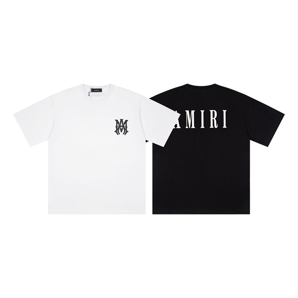 AMIRI アミリ コピー Tシャツ ワイドシルエット メンズ 新作 ワンポイントロゴ バックプリント こなれ感 売れ筋トップス
