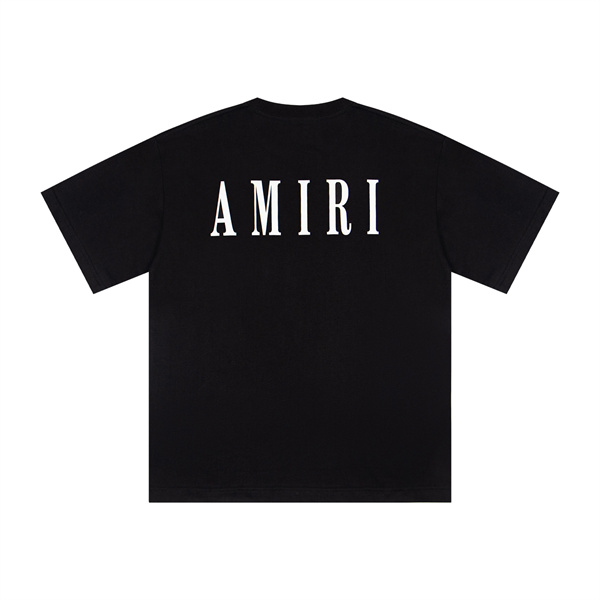 AMIRI アミリ コピー Tシャツ ワイドシルエット メンズ 新作 ワンポイントロゴ バックプリント こなれ感 売れ筋トップス