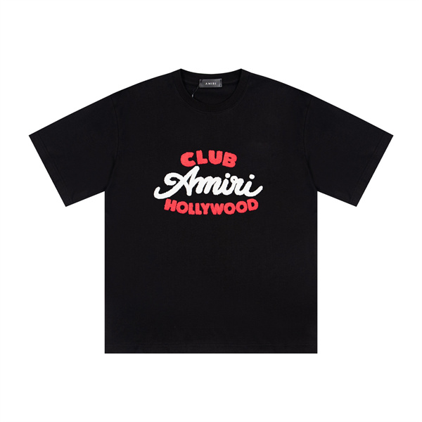 ロゴプリント 半袖 ゆったりシルエット クルーネック 男女兼用 AMIRI アミリ コピー Tシャツ カジュアル トップス