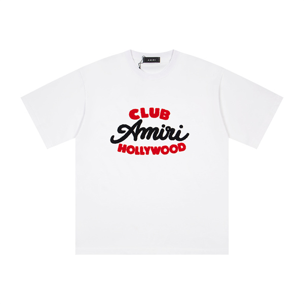 ロゴプリント 半袖 ゆったりシルエット クルーネック 男女兼用 AMIRI アミリ コピー Tシャツ カジュアル トップス