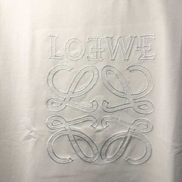 LOEWE ロエベ クラシックアナグラム 刺繍デザインTシャツ コットン半袖 ファッション 売れ筋 快適フィット