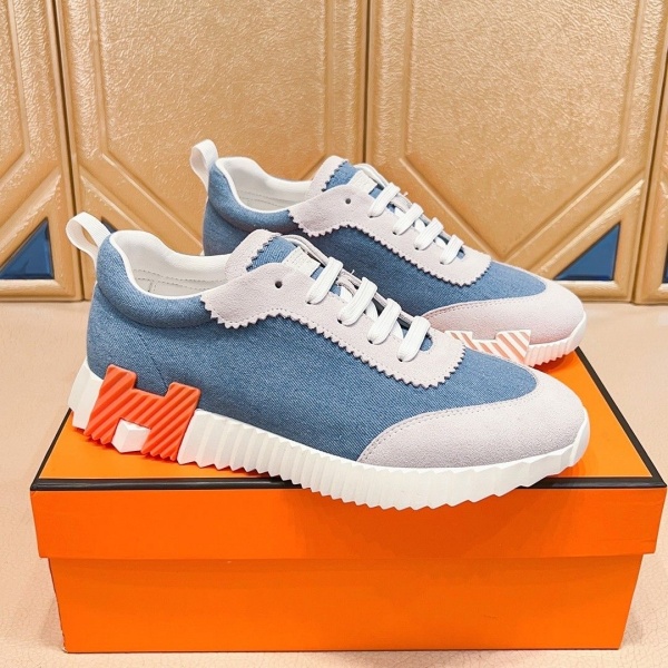 HERMES コピー エルメス コピー デニム調ローカットスニーカー 軽量ソール 快適歩行 洗練カジュアル