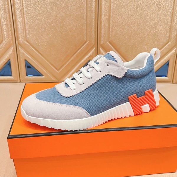 HERMES コピー エルメス コピー デニム調ローカットスニーカー 軽量ソール 快適歩行 洗練カジュアル