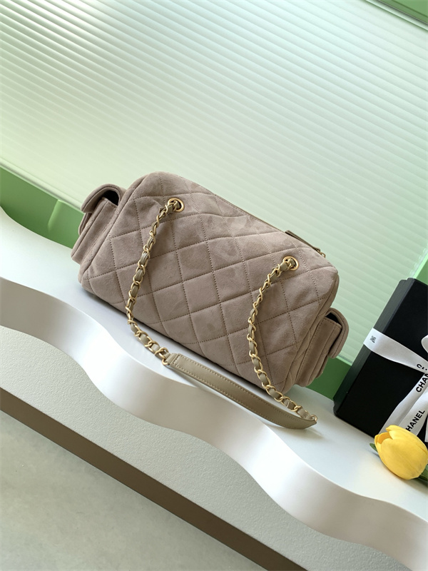 Chanel 25K♡シャネルショルダーバッグスーパーコピーカーキ色収納性抜群AS5791