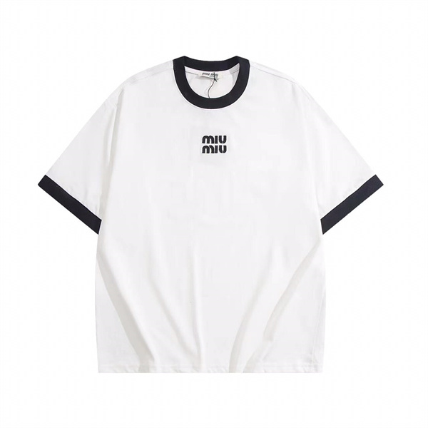 人気♡Miumiuミュウミュウｔシャツスーパーコピー2026トレンド最新黒色ホワイト