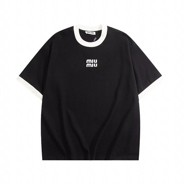人気♡Miumiuミュウミュウtシャツスーパーコピー2026トレンド最新黒色