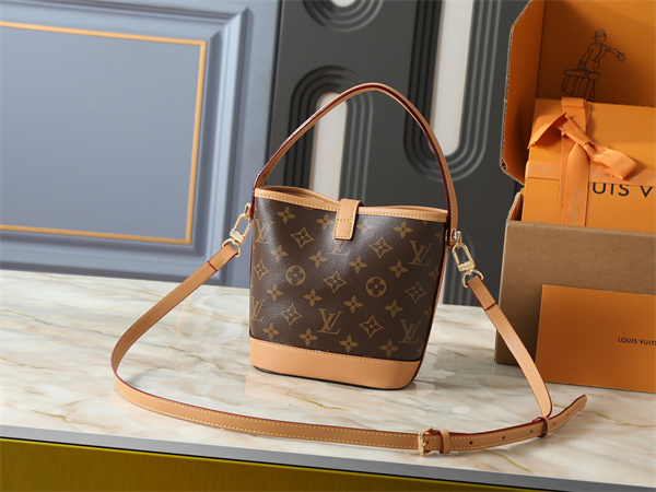 バケットバッグ 縦型フォルム LOUIS VUITTON ルイヴィトン コピー ショルダー付き きれいめ外出バッグ