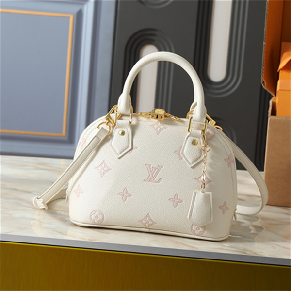 2WAYバッグ 型押しロゴデザイン 丸みシルエット LOUIS VUITTON ルイヴィトン コピー 肩掛け対応 旬顔フェミニン