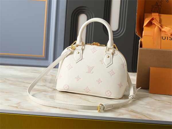 2WAYバッグ 型押しロゴデザイン 丸みシルエット LOUIS VUITTON ルイヴィトン コピー 肩掛け対応 旬顔フェミニン