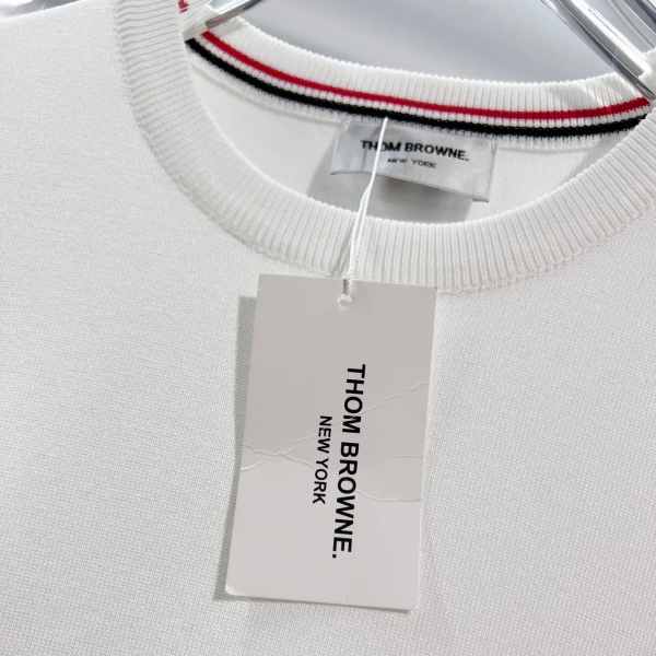 THOM BROWNE トムブラウン 2026新作 ダックスフンド柄ニット半袖T