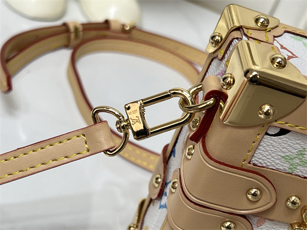 ミニトランクバッグ マルチカラーモノグラム ロック金具付き LOUIS VUITTON ルイヴィトン コピー 2WAY仕様 主役級アクセント