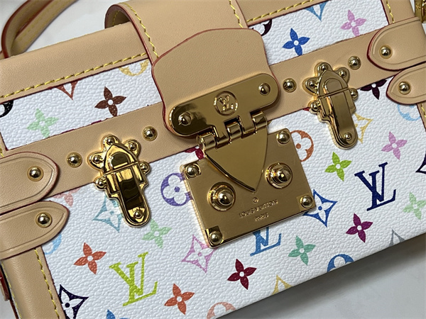 ミニトランクバッグ マルチカラーモノグラム ロック金具付き LOUIS VUITTON ルイヴィトン コピー 2WAY仕様 主役級アクセント