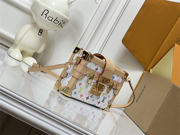 ミニトランクバッグ マルチカラーモノグラム ロック金具付き LOUIS VUITTON ルイヴィトン コピー 2WAY仕様 主役級アクセント