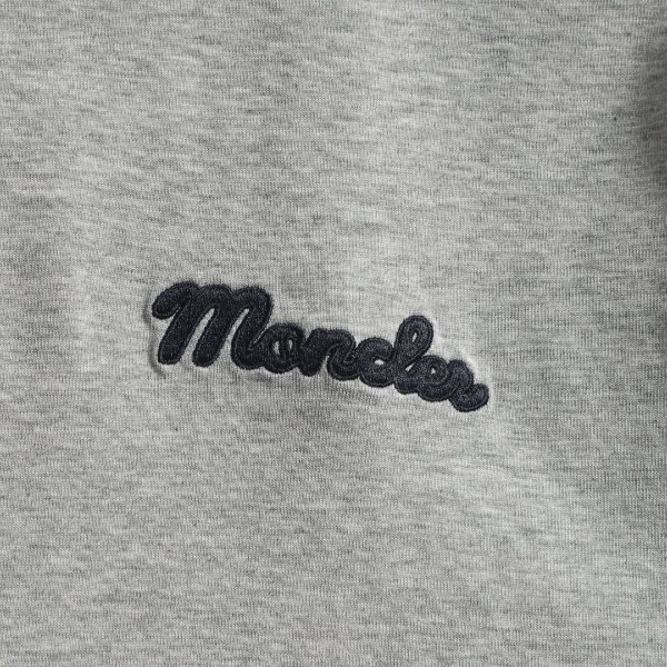 MONCLER モンクレール 刺繍ロゴTシャツ リブラインデザイン 半袖