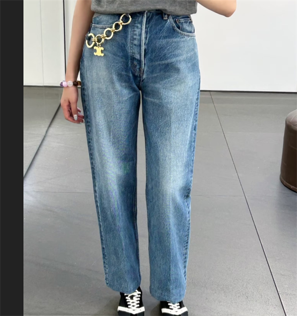 ストレートシルエット通気性が抜群履き心地CELINE セリーヌ ジーンズコピーレディースファッション