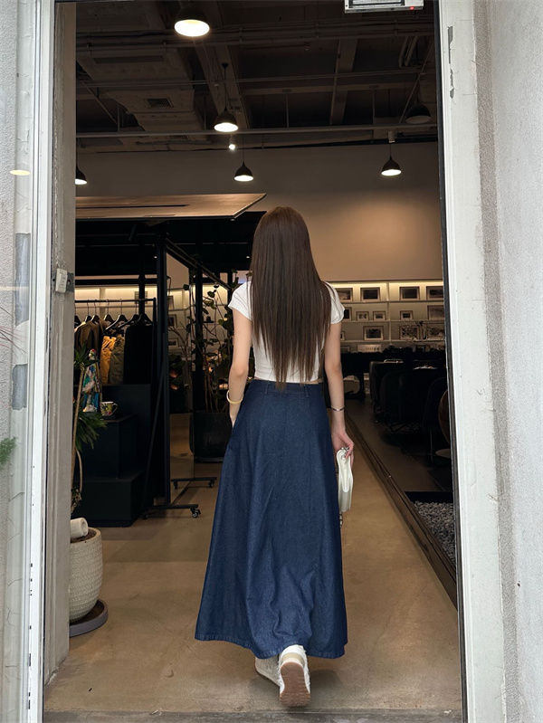 激安26SS☆☆LOEWE ロエベデニムロングスカートコピーエレガントレディース人気