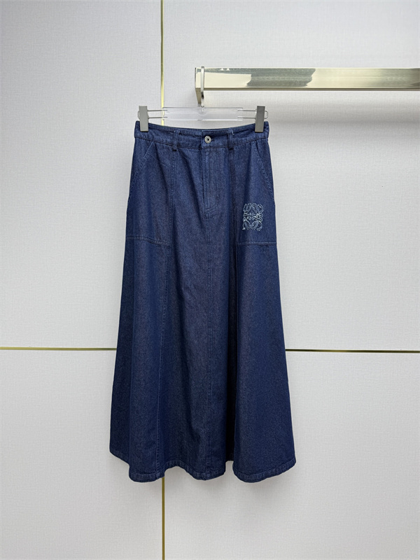 激安26SS☆☆LOEWE ロエベデニムロングスカートコピーエレガントレディース人気