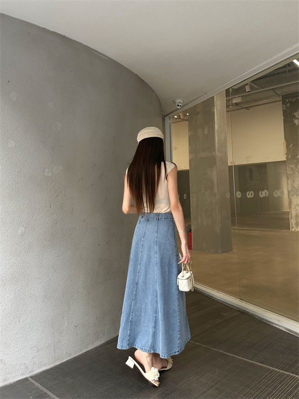お洒落26SS☆☆LOEWE ロエベデニムロングスカートコピーファッション性抜群使い勝手