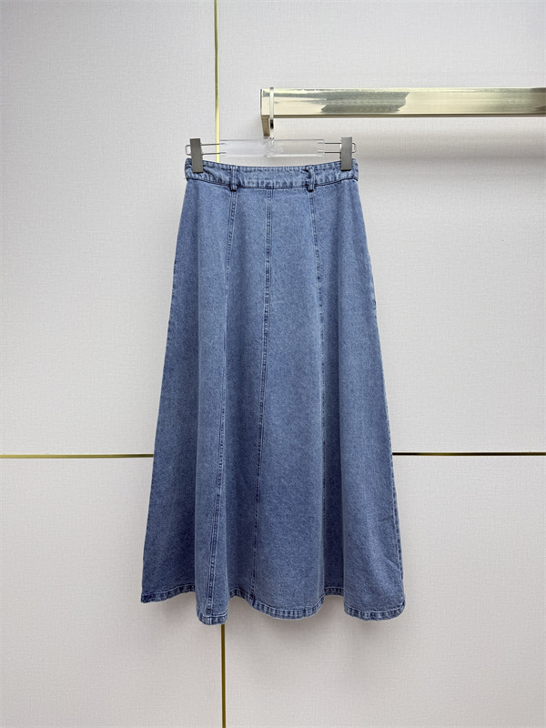 お洒落26SS☆☆LOEWE ロエベデニムロングスカートコピーファッション性抜群使い勝手