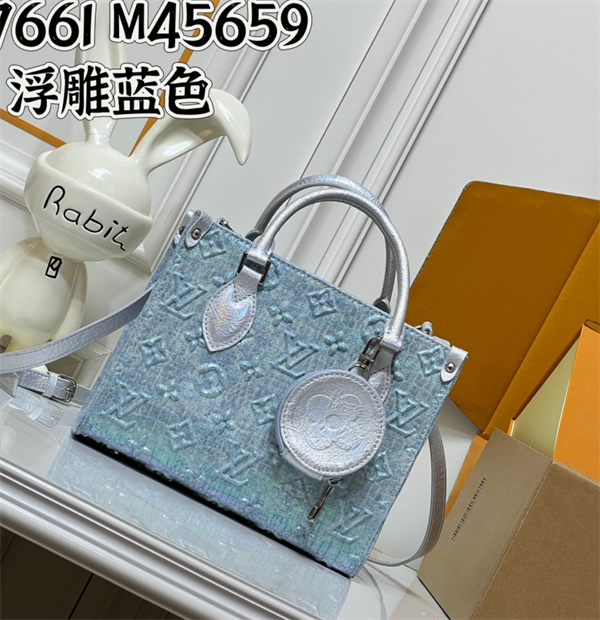 OnTheGo  ☆M45659  LOUIS VUITTON ルイヴィトントートバッグスーパーコピーLV Blasonブルー色