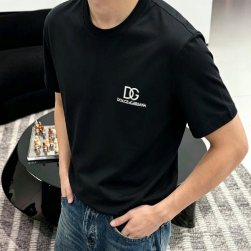 DOLCE&GABBANA コピー DG刺繍ロゴTシャツ IMAコットン使用 快適な着