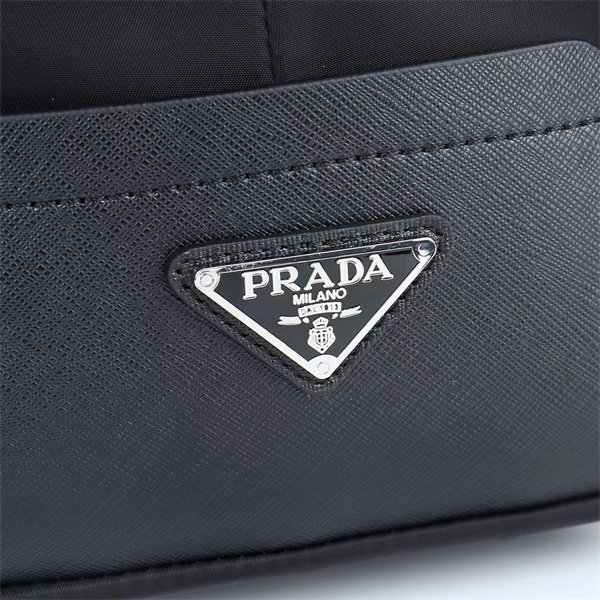 軽い防水2026最新プラダボストンバッグコピー PRADA メンズ収納性抜群黒色旅行用