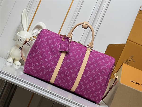 LOUIS VUITTON ルイヴィトン コピー バッグ ロゴ総柄 今季注目 デニム調デザイン ダッフルスタイル 出張対応