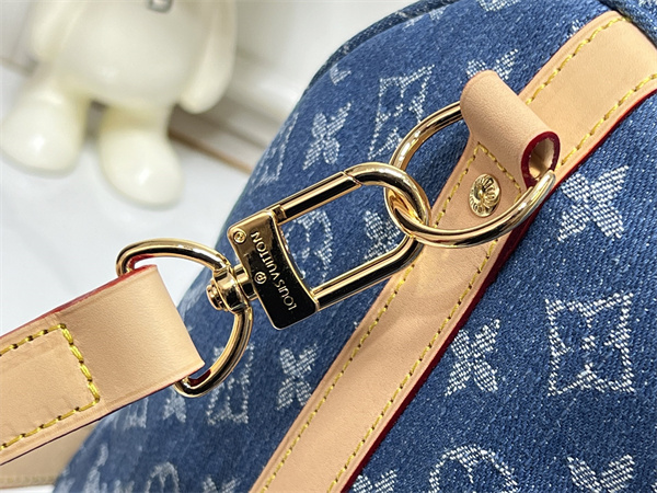 LOUIS VUITTON ルイヴィトン コピー バッグ ロゴ総柄 今季注目 デニム調デザイン ダッフルスタイル 出張対応