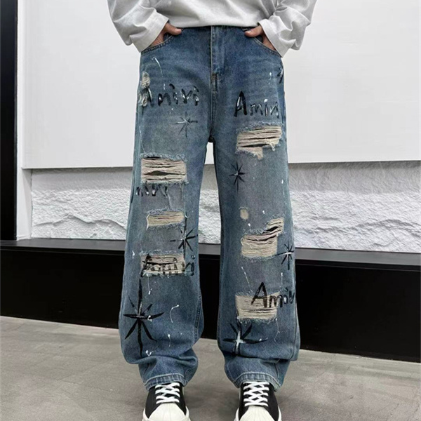 スターアート ダメージジーンズ デザイン性抜群 AMIRI アミリ コピー ジーンズ 着映えアイテム ストリートモード 高評価候補