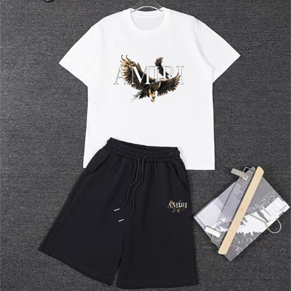 フロントエンブレム スポーツカジュアルセットアップ こなれ見え AMIRI アミリ コピー セットアップ トレンドアイテム サマーコーデ