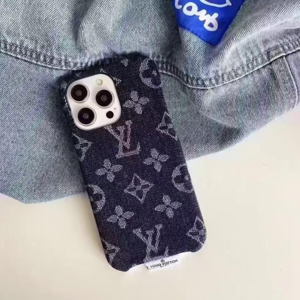 LOUIS VUITTON コピー IPHONE17 新作 ジャカードデニム iPhoneケース ファブリック調 注目アイテム トレンド
