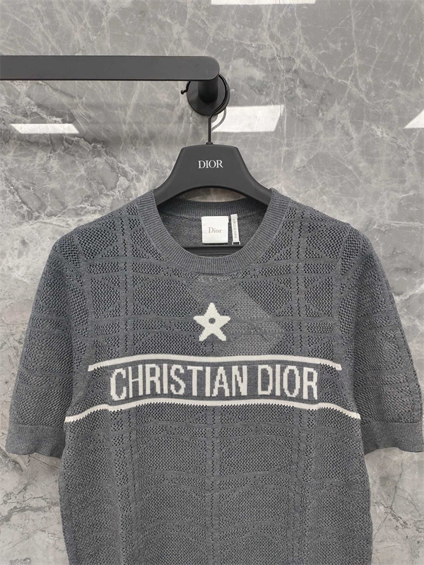 通気性抜群DIORディオールtシャツコピー2026トレンドレディース新作ファッショングレー色