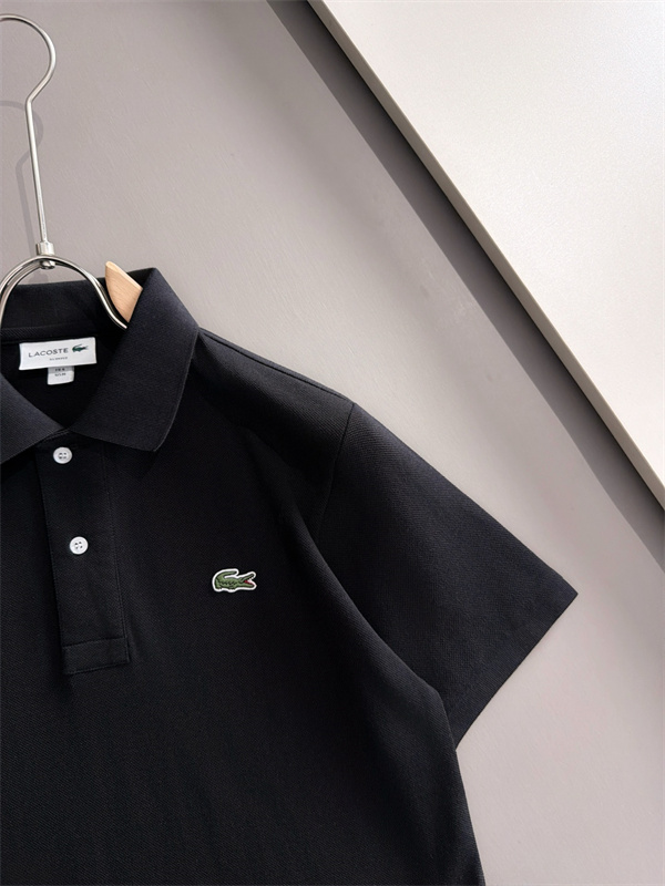 2026春夏ラコステポロシャツコピーメンズファッションカジュアル黒色 LACOSTE