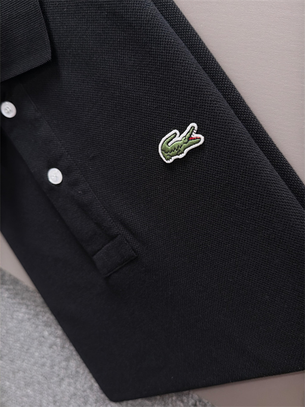 2026春夏ラコステポロシャツコピーメンズファッションカジュアル黒色 LACOSTE