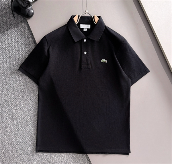 2026春夏ラコステポロシャツコピーメンズファッションカジュアル黒色 LACOSTE