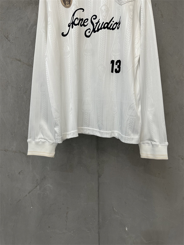 Acne Studios 26SS新作☆アクネストゥディオズ長袖tシャツ スーパーコピーテクニカルジャカードサッカーユニフォーム