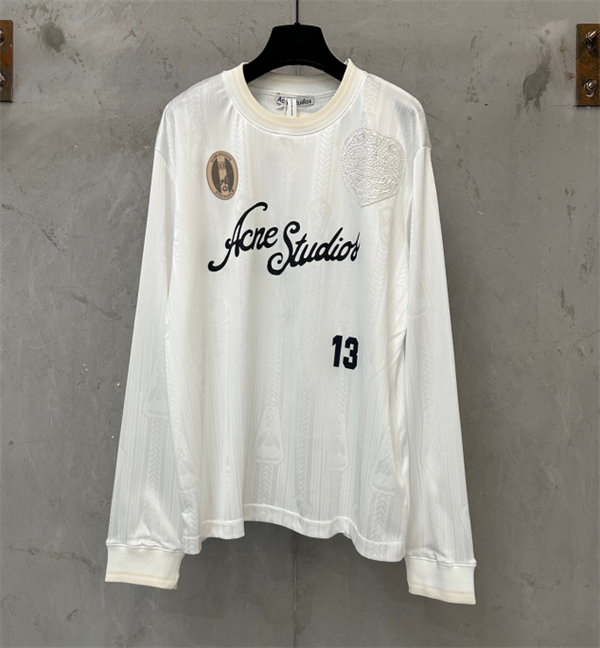 Acne Studios 26SS新作☆アクネストゥディオズ長袖tシャツ スーパーコピーテクニカルジャカードサッカーユニフォーム