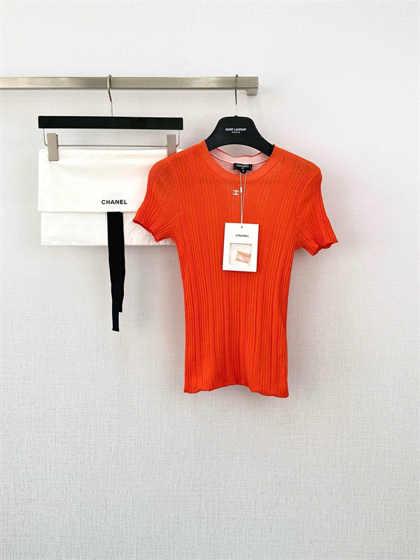 Chanel シャネルtシャツコピー26SSトレンド新作☆ニットウェア半袖エレガントスタイル４色