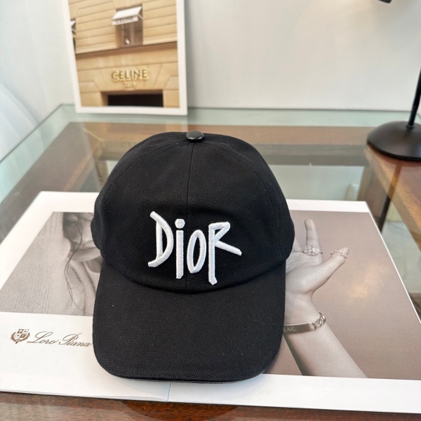 Dior ディオール 2026新作 ロゴ刺繍ベースボールキャップ キャンバス ユニセックス カジュアル 定番人気