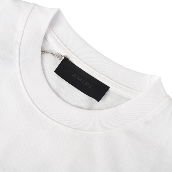AMIRI アミリ 2026新作 発泡ロゴプリント 半袖Tシャツ コットン クルーネック オーバーサイズ 人気