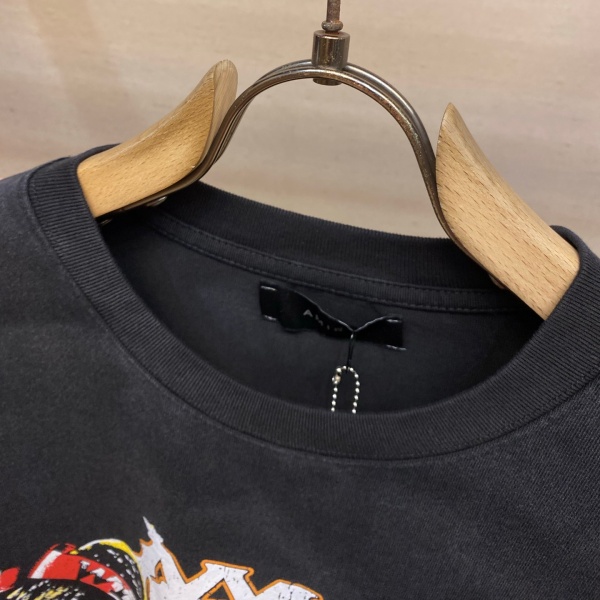 AMIRI アミリ 2026新作 ヘビーウェイト コットン 半袖Tシャツ 両面プリント オーバーサイズ ユニセックス