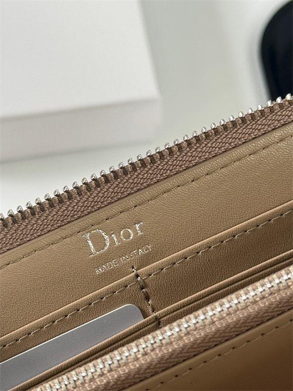 2026最新ディオール長財布コピー収納性抜群カーキ色Dior B512 サイズ 19x10.5㎝